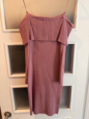 NWT Guess Eco Ribbed Off-the-Shoulder Sweater Dress – XS